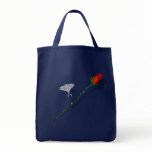 Long Stem Rose and Butterfly  Bag