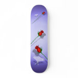 Long Stem Rose and Butterfly  Skateboard