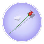 Long Stem Rose and Butterfly Sticker