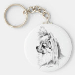 Longcoat chihuahua keychain