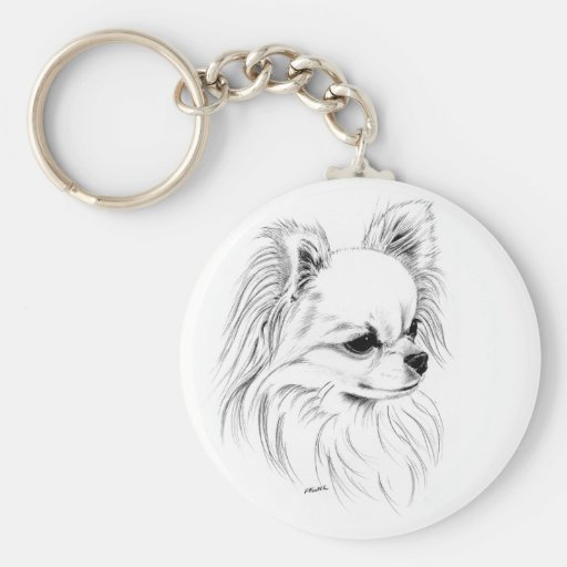Longcoat chihuahua keychains