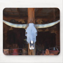 Longhorn skull mousepad