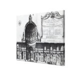 Longitudinal cross-section of St. Peter's Gallery Wrap Canvas