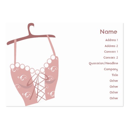 Longlive Bra - Chubby Business Card