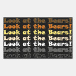 Look at the Bears! Rectangle Sticker
