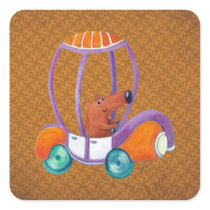 Look at this cute little brown creature! He is rid stickers by colonelle Look at this cute little brown creature! He is rid stickers