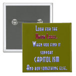 Look For The Union Label Pinback Buttons