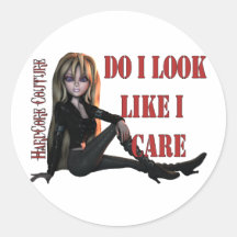 look like i care round stickers