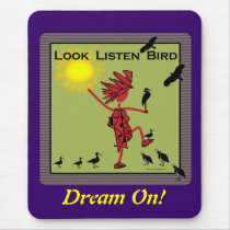 Look Listen Bird Olive