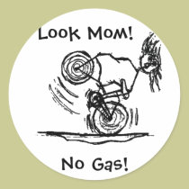 Look Mum! No Gas! stickers