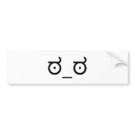 Look Of Disapproval bumper stickers