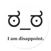 Look of Disapproval Disappoint
