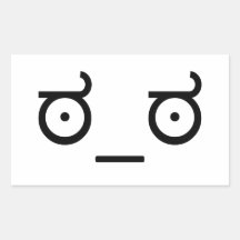 Look of Disapproval Meme Rectangle Stickers