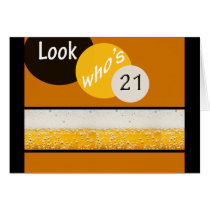 look whos 21 greeting card