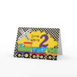 Look Who's 2 Birthday Train Cards