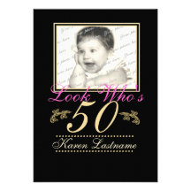 Look Who's 50 Photo Announcement