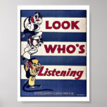 Look Who's Listenings posters