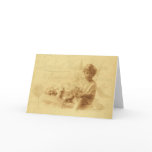 Looking After Baby Greeting Card