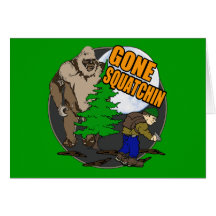 Looking for Bigfoot Greeting Card