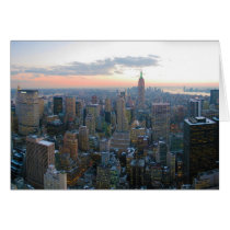 Looking South from Top of the Rock New York City Card