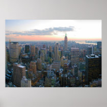 Looking South from Top of the Rock New York City Poster