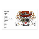 looking steampunked steampunk dude business card templates