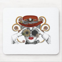 looking steampunked steampunk dude mousepads