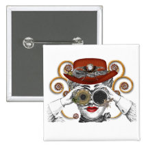 looking steampunked steampunk dude pin