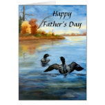 Loon Dance II Father's Day Card