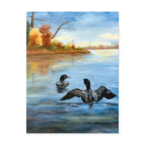 Loon Dance II Postcard