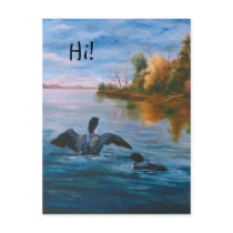 Loon Dance Post Card
