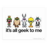 Looney Tunes Nerds - All Geek Postcards