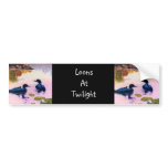 Loons At Twilight Bumper Sticker bumper stickers