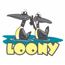 loony loons bird cartoon photo cutout