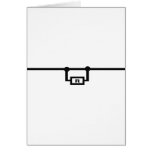 loop resistance icon greeting card