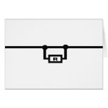 loop resistance icon greeting card