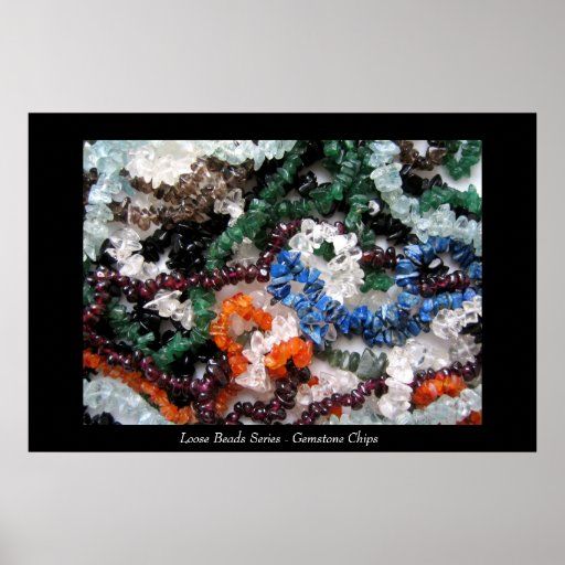Loose Beads Series - Gemstone Chips Posters