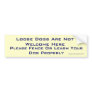 Loose Dogs Not Welcome Bumper Stickers