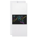 Loose stick figures black background rack cards