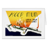 Loose Talk Costs Lives 1943 WPA Card