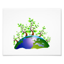 loose trees coming out of half globe.png photograph