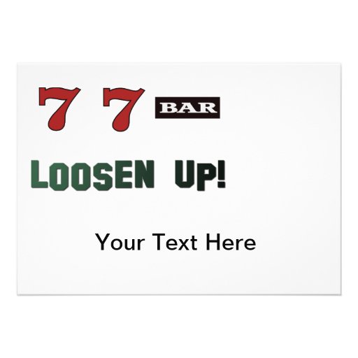 Loosen Up! Slots Invitations