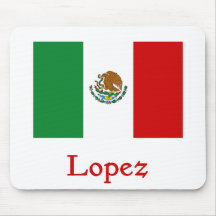 Lopez Mexican Flag Mouse Pads