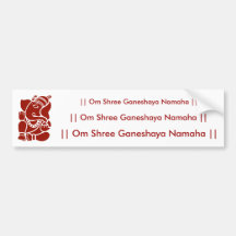 Lord Ganesha Bumper Stickers