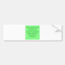 Lord Kelvin quote Bumper Stickers