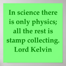 Lord Kelvin quote Print