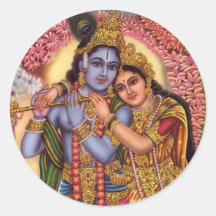 Lord Krishna & Radha Sticker