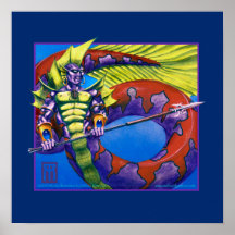 Lord of Atlantis on black print
