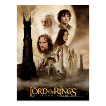 Lord of the Rings: The Two Towers Movie Poster Post Card