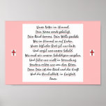 Lord's Prayer in German posters